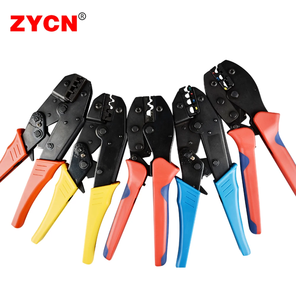 HS Series 40J 16GF Crimping Pliers Tools 9 Inch Insulated Terminals Ratchet Wire Connector Electric Carbon Steel Jaw 0.25-6mm2