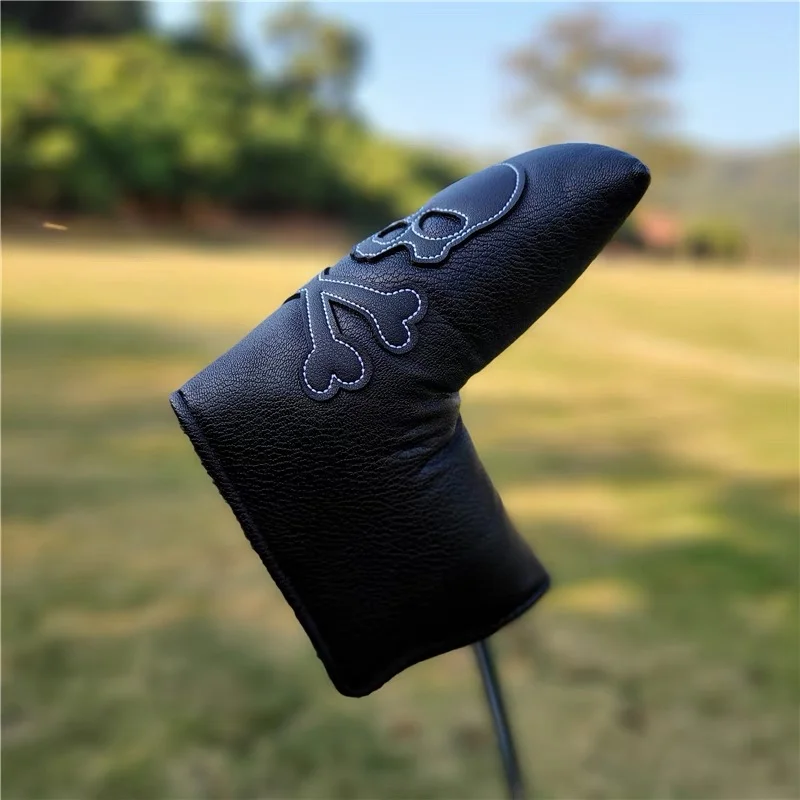 SKULL Golf Woods Headcovers Covers For Driver Fairway Putter 135H Clubs Set Heads PU Leather Unisex