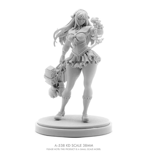 38MM Resin model kits figure beauty colorless and self-assembled A-538