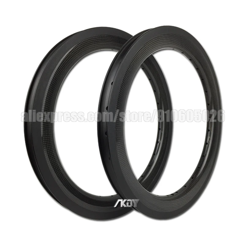 16 Inch 349 Carbon Rim 38mm Folding Bikes V/Disc Brake Carbon 16\