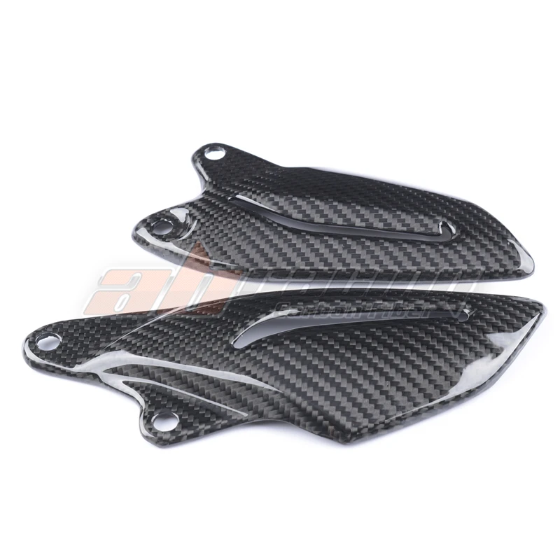 Rearset Foot Mount Heel Guard Plates Fairing Cowl For Triumph Daytona 675 Street Triple 2013-2019 Full Carbon Fiber 100%