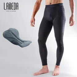 LAMEDA autumn winter windproof fleece warm cycling pants men's long pants professional mountain road bicycle pants