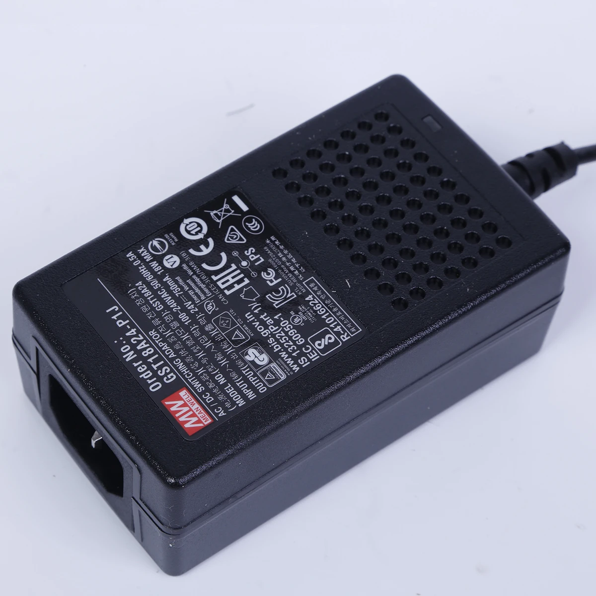 (Mean well)GST18A 05/07/09/12/15/18/24/28/48 -P1J 18Watt AC DC industrial Adaptor original for office facilities