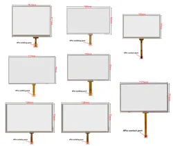 3.5/4.3/5 Polegada digitador resistive para mp4 gps navegação multimídia industrial grau painel da tela de toque de vidro peças reposição