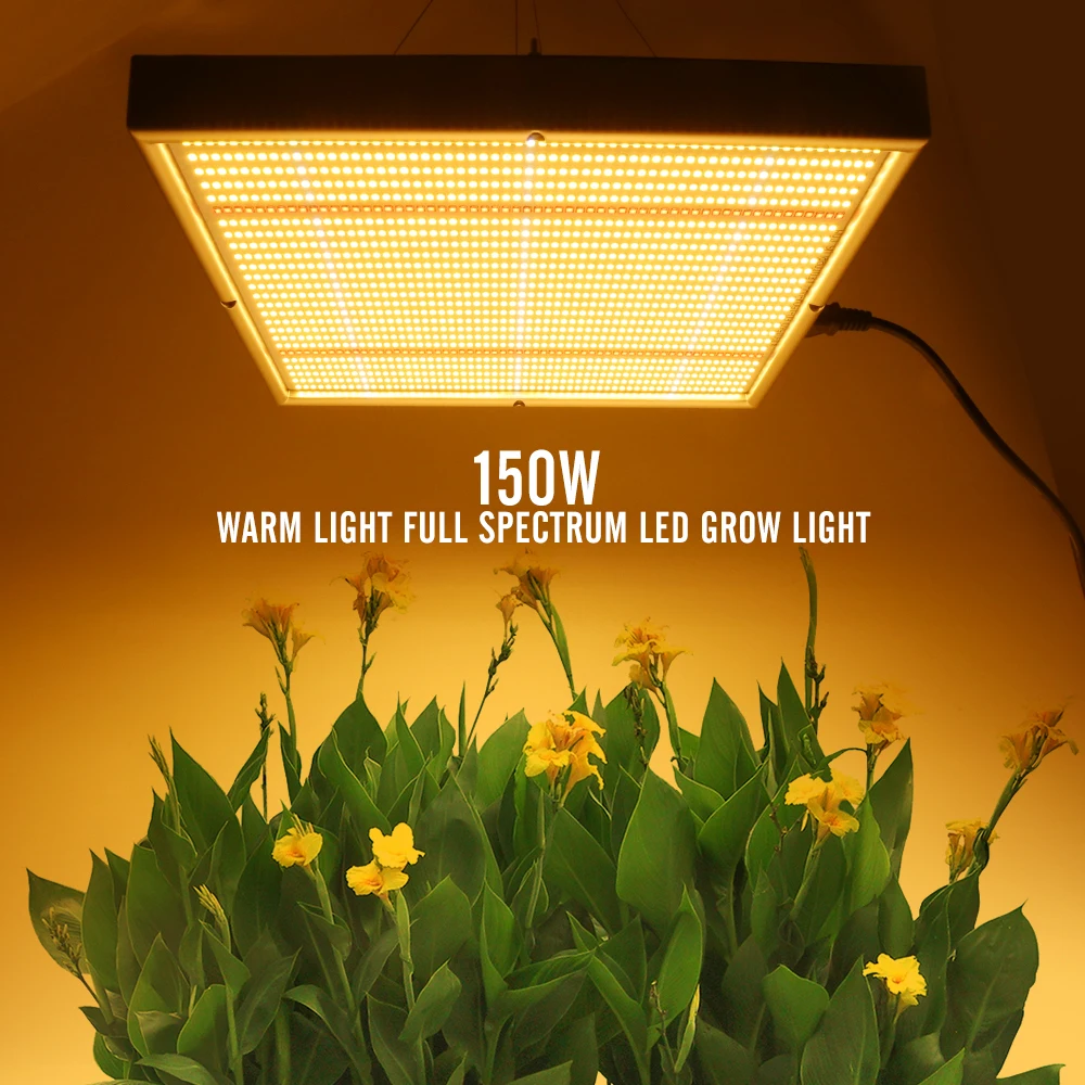 150W Led Plant Growing Light Full Spectrum Lamp For Indoor Plants Warm Light Hydroponics Greenhouse Vegetable Grow Box