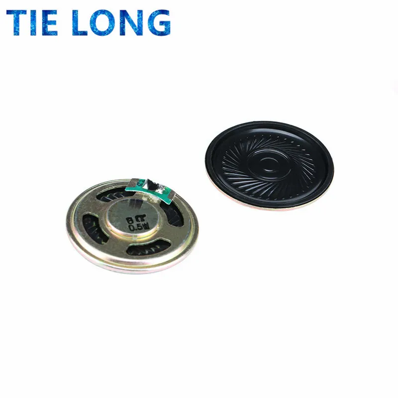 2pcs/lot New Ultra-thin speaker 8 ohms 0.5 watt 0.5W 8R speaker Diameter 40MM 4CM thickness 5MM