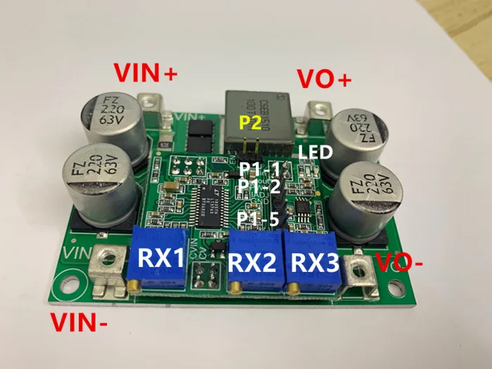 Alimentation électrique haute puissance DC-DC, courant constant, réglable, charge de batterie 12V, 24V, 48V, 0 à 20a