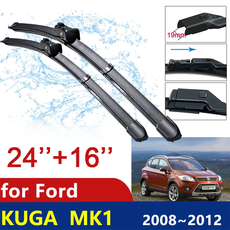 

for Ford KUGA MK1 2008~2012 2009 2010 2011 Front Window Windshield Windscreen Wipers Car Accessories Stickers Car Wiper Blades