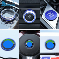 Car Steering Wheel Logo Badge Emblems for BMW 3 Series G20 Accessories Ignition Console  Multimedia Knob Decorative Ring Sticker