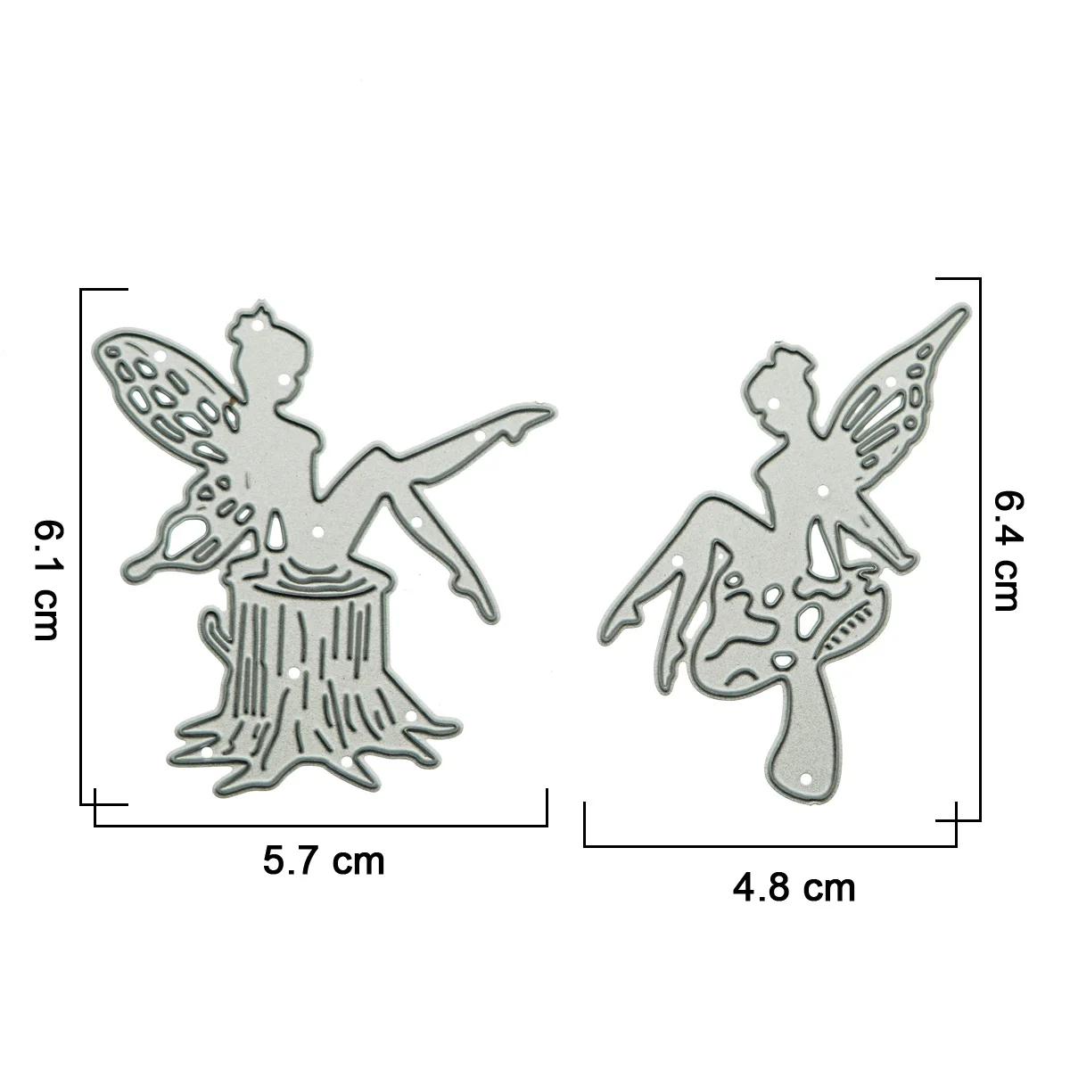 Small Size Fairy on Stump Pattern Metal Cutting Dies Scrapbooking Handmade Memory Card Clipart Decorating Craft Paper Cutter