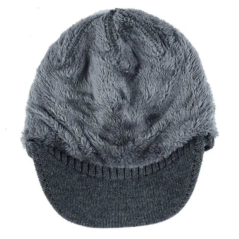 Più di velluto Lavorato A Maglia Cappello di Inverno Cappelli Per Gli Uomini Skullies Berretti Cappelli Caldi di Uomini Berretto Da Baseball Cap