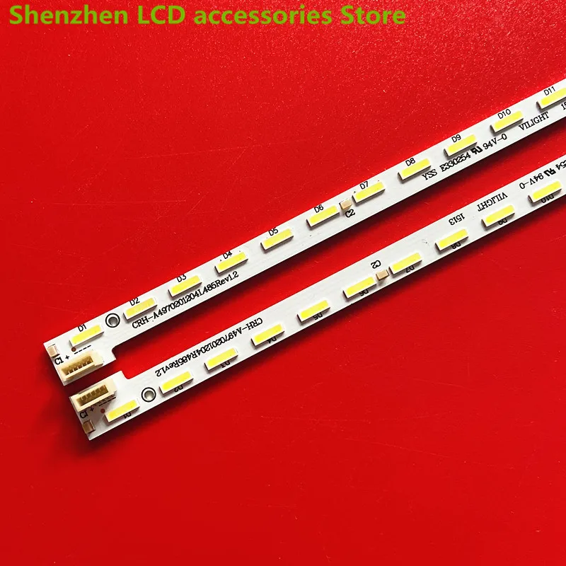 

FOR SKYWORTH HS1555-R4900300-01 49E710U 7710-649000-LR010 CRH-A4970201204L485 54CM 48LED LED backlight strip Left + right