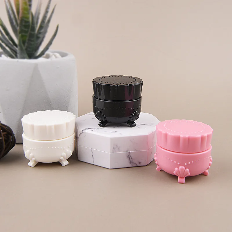 10pcs/lot 5g Empty Nail Polish Bottle Four-legged Refillable Bottles Portable Eye Face Cream Sample Box Cosmetic Container