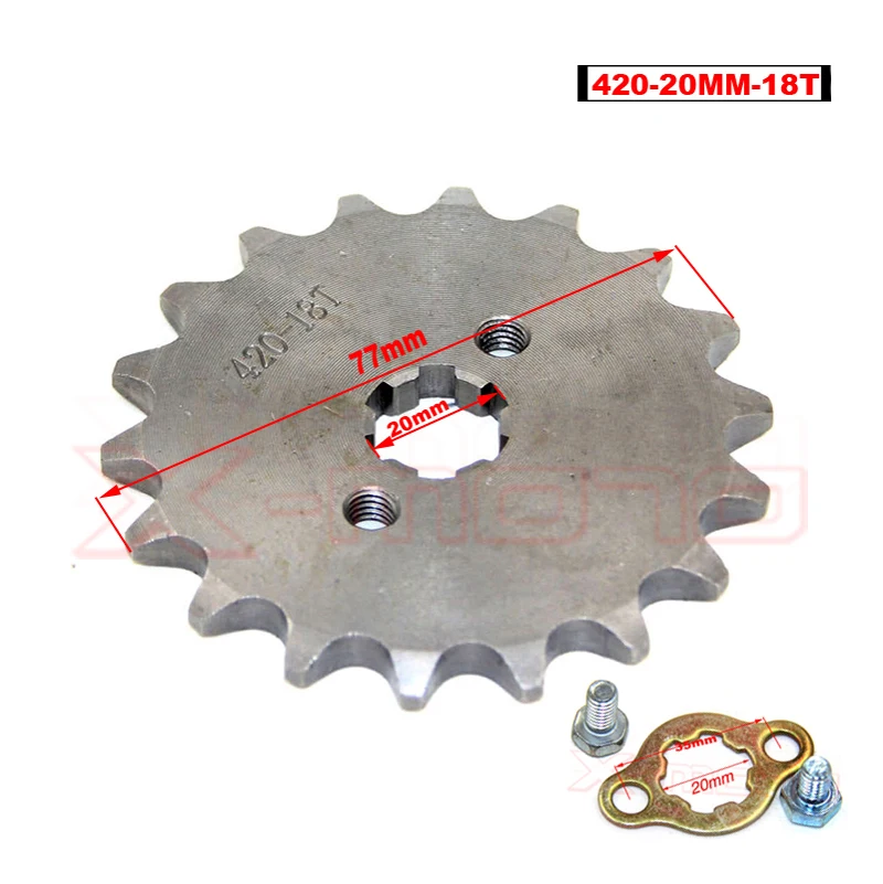 420 20mm 10T 11T 12T 13T 14T 15T 16T 17T 18T 19T 20T Engine Sprocket for motorcycle ATV Dirt Pit Bike Go Kart 4 Wheeler Quad