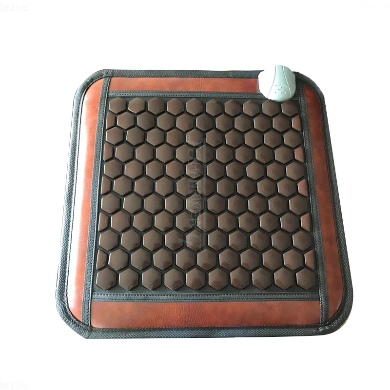 220V Infrared Heating Natural Jade Massage Mat Heated Tourmaline Rug Cushion Slab Heating Heated Mat Carpet for Office Car Home