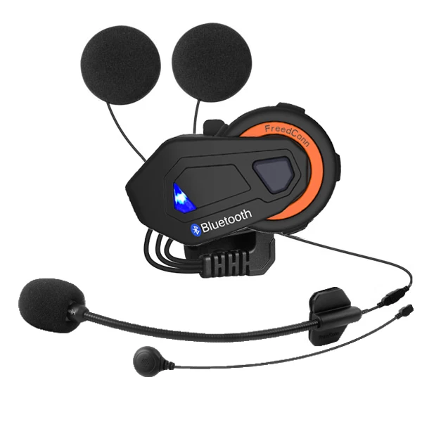 

Freedconn T-MAX E 6 Riders 1000M Bluetooth Motorcycle Group Talking Intercom Helmet Headset Interphone With FM Radio TMAXE