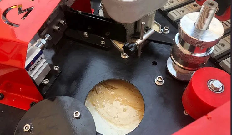 Máquina automática de anillado de bordes, herramienta para carpintería, alimentación automática, curva, borde recto