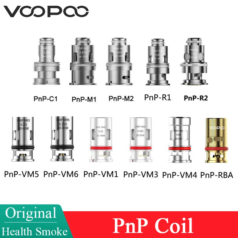 Катушка VOOPOO PnP VM1 VM3 VM4 VM5 VM6, основная головка для PnP Pod Tank VINCI X 2 Pod Doric 60 Drag 2 Argus Pro