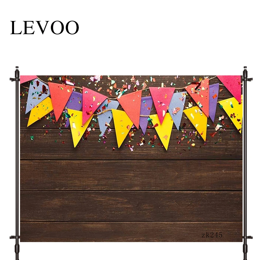 

LEVOO photographic background Colored flag board party birthday celebration background photobooth photo studio fabric shoot