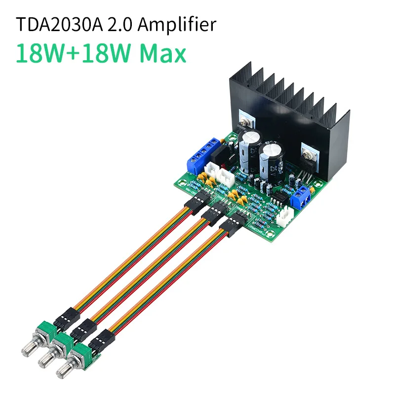 UNISIAN TDA2030A Audio Amplifier Board 2.0 Channel with Tone Adjustable Power Amplifiers Suitable for Desktop Audio System