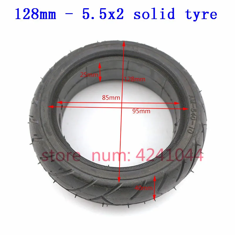 Fastwheel F0 rear wheel solid tire 5.5X2 inch explosion proof  for Jackhot carbon fiber scooter   electric scoote