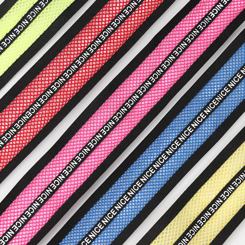 Elastic Bands 40mm Hollow Breathable Edge Waistband Rubber Hair Elastic Band Nylon Webbing DIY Dress Bra Sewing Accessories 1M