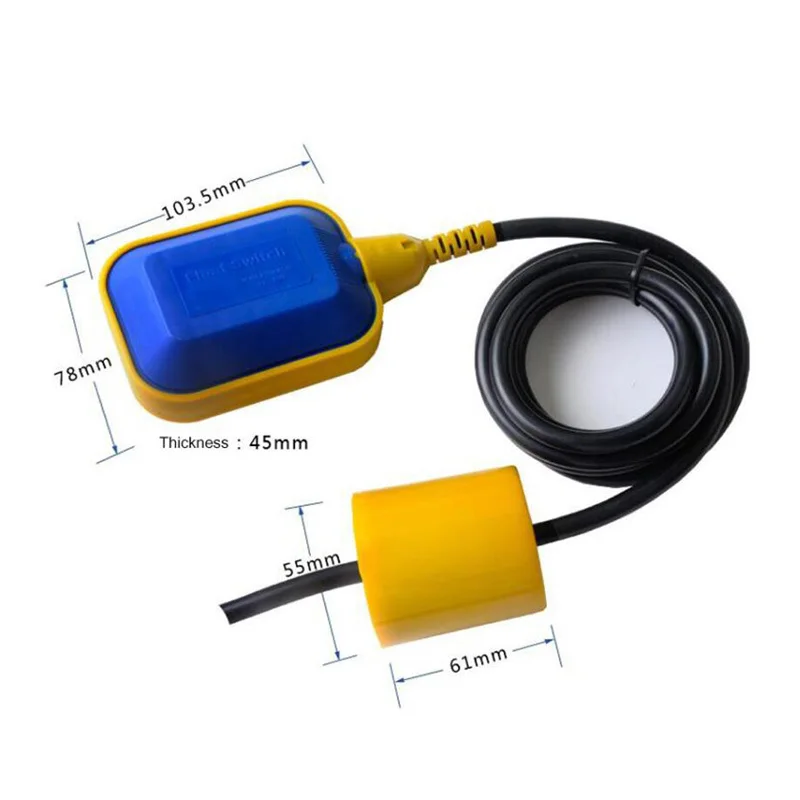 Water Level Automatic Controller Float Switch Liquid Plastic Ball Valve For Tower Tank Switches Contactor Sensor 220V 380V 2M 5M