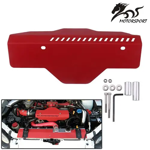 Nueva polea y cubierta de correa de alternador de garantía de alta calidad para Subaru WRX y STi 02-17 rojo/negro