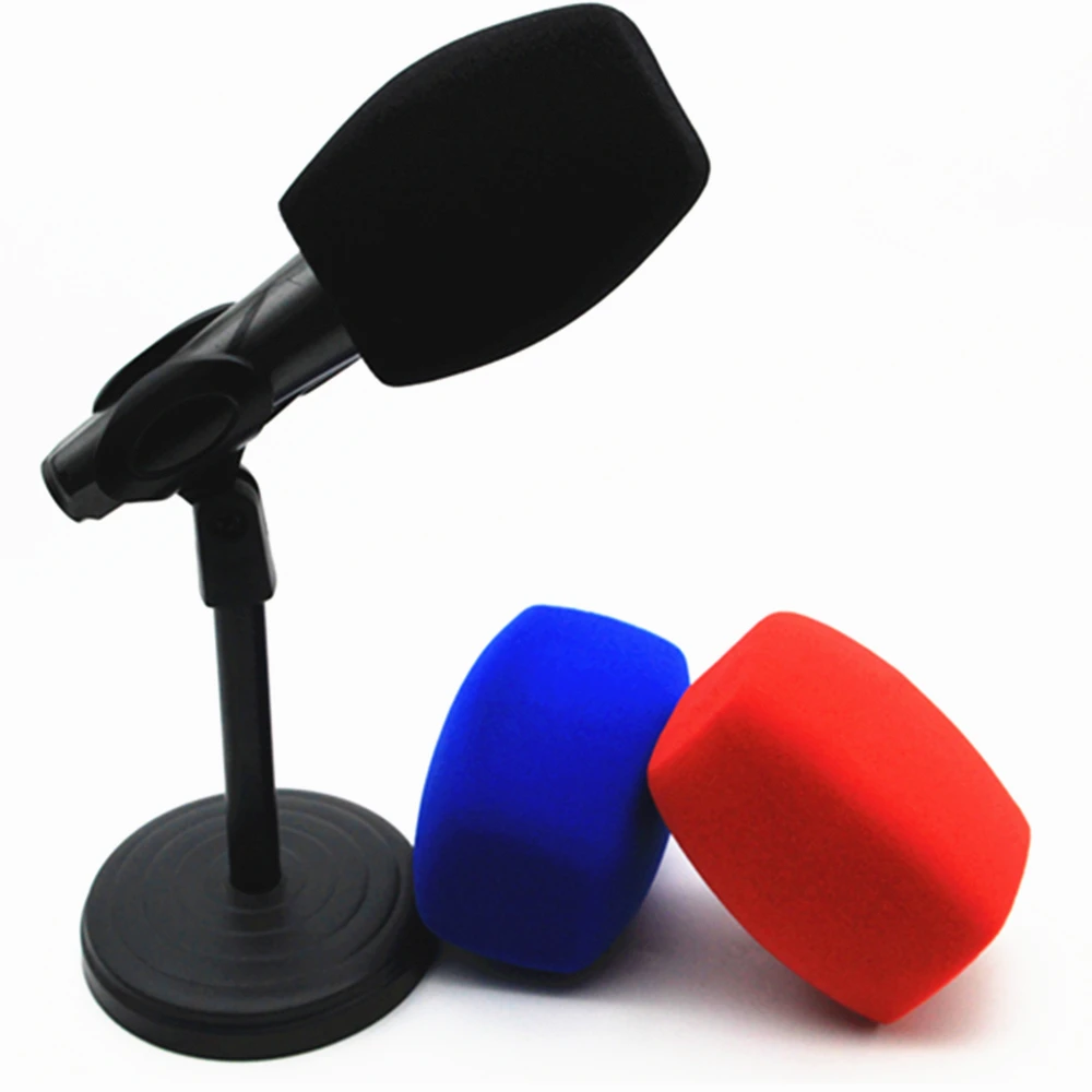 1 Piece Broadcast Microphone Foam Windscreen Sponge Mic Cover Windshields for Handheld Interview microphone 3 colors