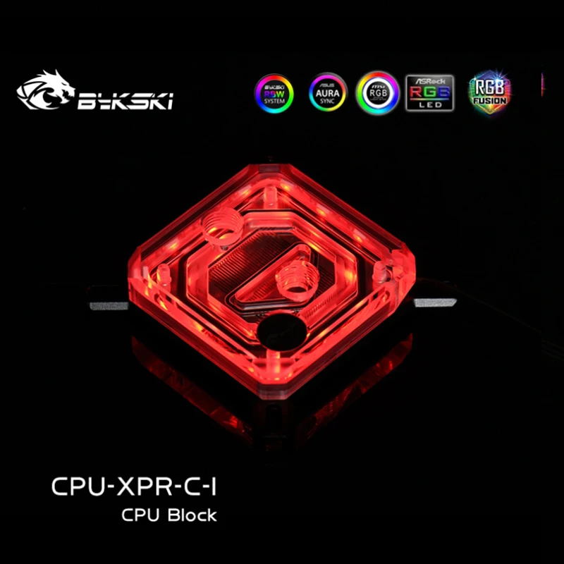 Bykski CPU Water Block Per INTEL LGA 1700 115X 2011 /AMD AM4 Ryzen 3/5/7/9 X470 X570, CPU di raffreddamento dell'acqua CPU-XPR-C-I / CPU-XPR-C-M