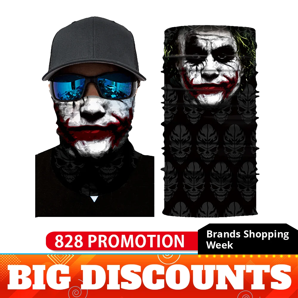 Motorcycle Biker Mask Face Shield Balaclava Mask Skull Face Masks Ghost Cycling Ski Bandanas Mascara Moto Motosiklet Mask