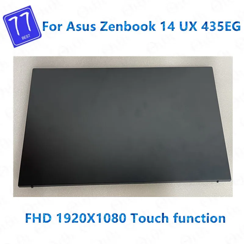 Original 14 ''FHD 1920X1080ด้านบนสำหรับแล็ปท็อปสำหรับ Asus Zenbook 14 Ultralight UX435 UX435EG สัมผัสหน้าจอ LCD assembly