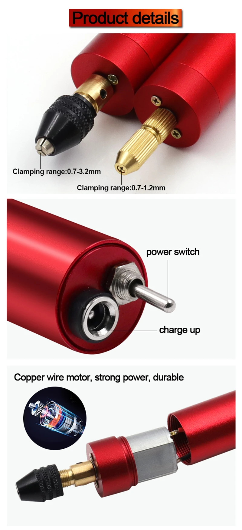 Imagem -05 - Diy Moedor Elétrico Broca de Mão Máquina de Polimento Jóias Artesanato Usb Powered Gravura Mini Micro Portátil Ferramentas de Moagem Rotativa