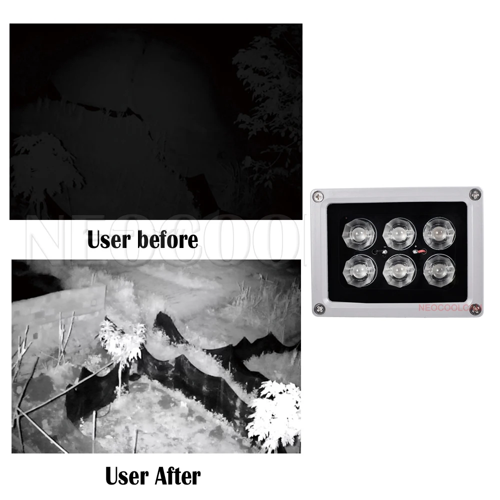 DC12V 150m IR distance 6pcs Laser Array 850nm IR illuminator infrared CCTV Camera Road monitoring Fill Light Night Vision Lamp