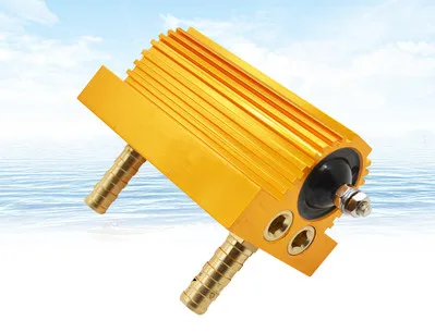 High power non-inductive gold aluminum shell water cooling resistor RXG24N-250W SL 10RJ/12RJ/50RJ 1PC