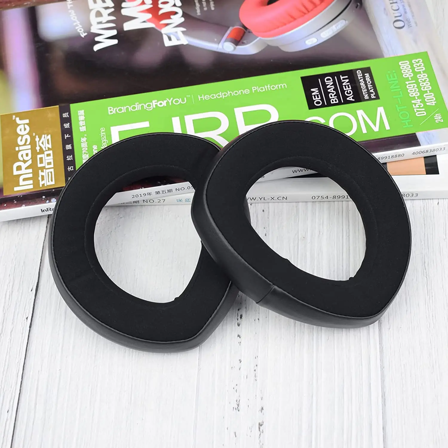 وسادة بطانة للأذن ، وسادات أذن غير لامعة للاستبدال لسماعات Sennheiser HD820 HD820S HD 820