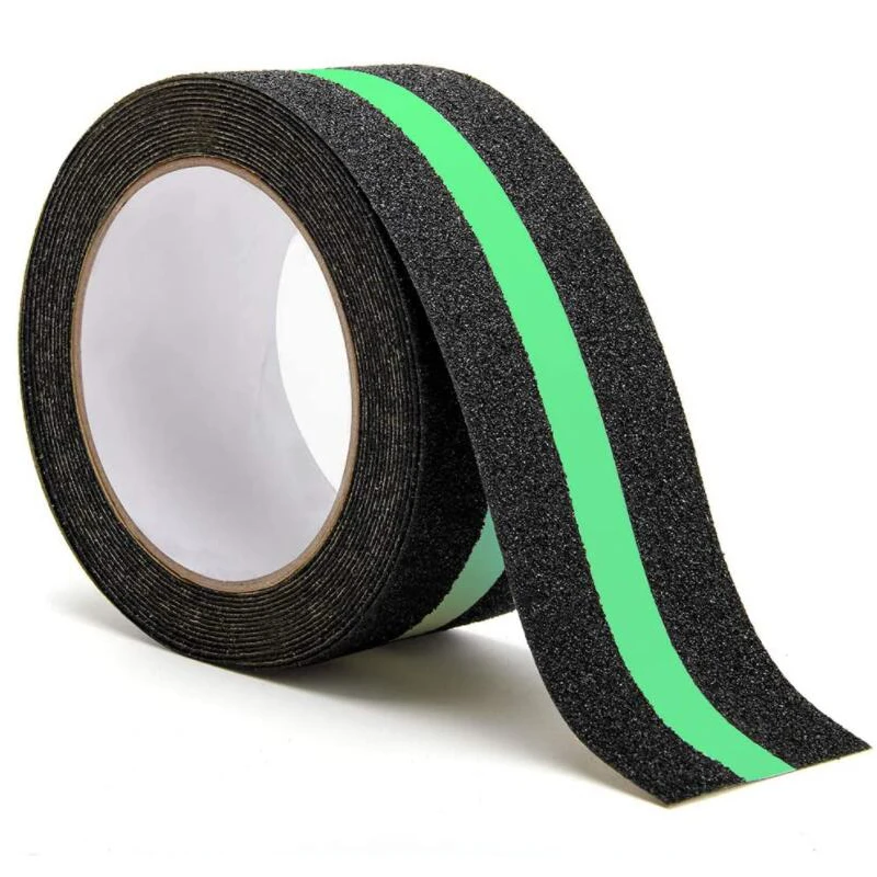 Non-Slip Grit Tread Tape with Waterproof Adhesive Anti-Skid Traction Luminous Marker For Steps