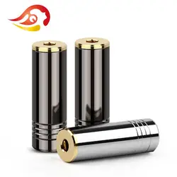 QYFANG 2.5mm 4 Pole Stereo Earphone Female Jack 3 Contacts Audio Plug Bright Shell Metal Adapter Wire Connector For Headphone