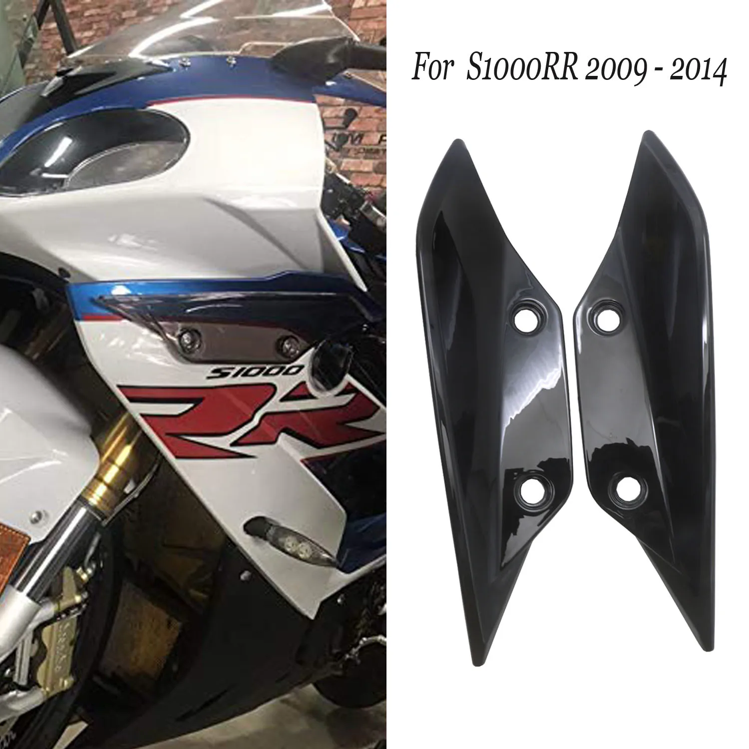 

Front Fender Spoiler Winglets Fairing Panel Cover Case Side Wing For BMW S1000RR 2009 - 2014 S1000RR HP4 S 1000 RR Carbon Fiber