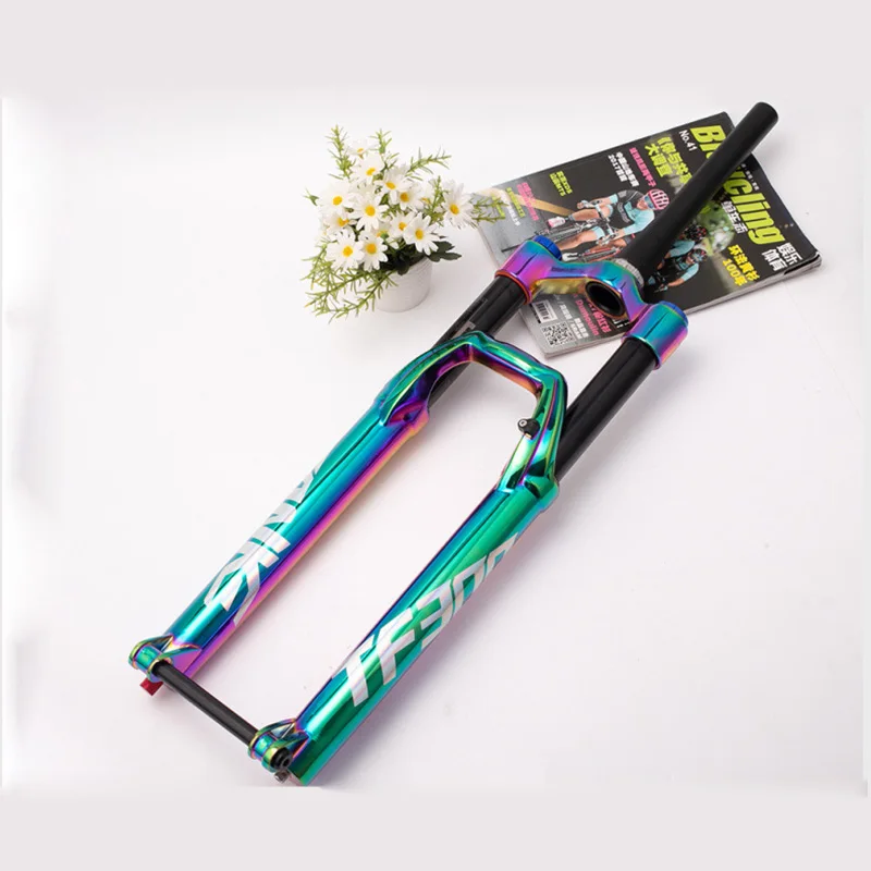 MTB front fork travel 160mm 27.5 29er Mountain bike Supension Air forks with damping rebound disc brake 110mm*15mm Bicycle forks