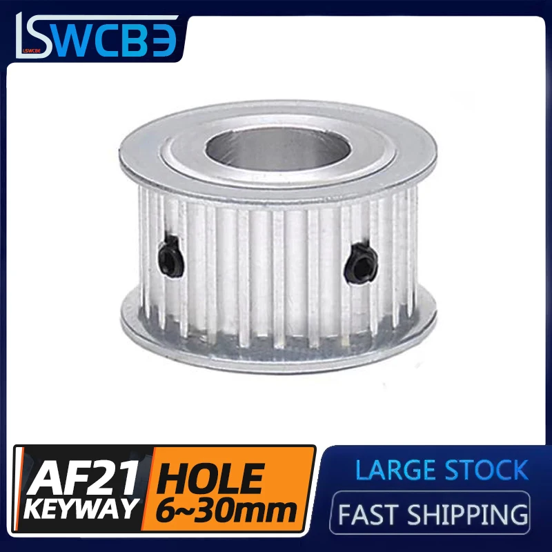 Flat On Both Sides 5M30 Teeth T Synchronous Wheel Slot Width 21 AF Type Synchronous Belt Wheel Hole 6-30mm Optional