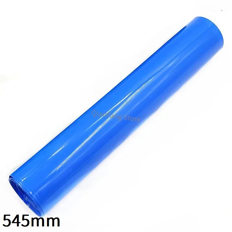 

545mm Width 18650 Lithium Battery Film Wrap PVC Heat Shrink Tube Sheath Cover Insulated Cable Sleeve Pack Protection Blue Black