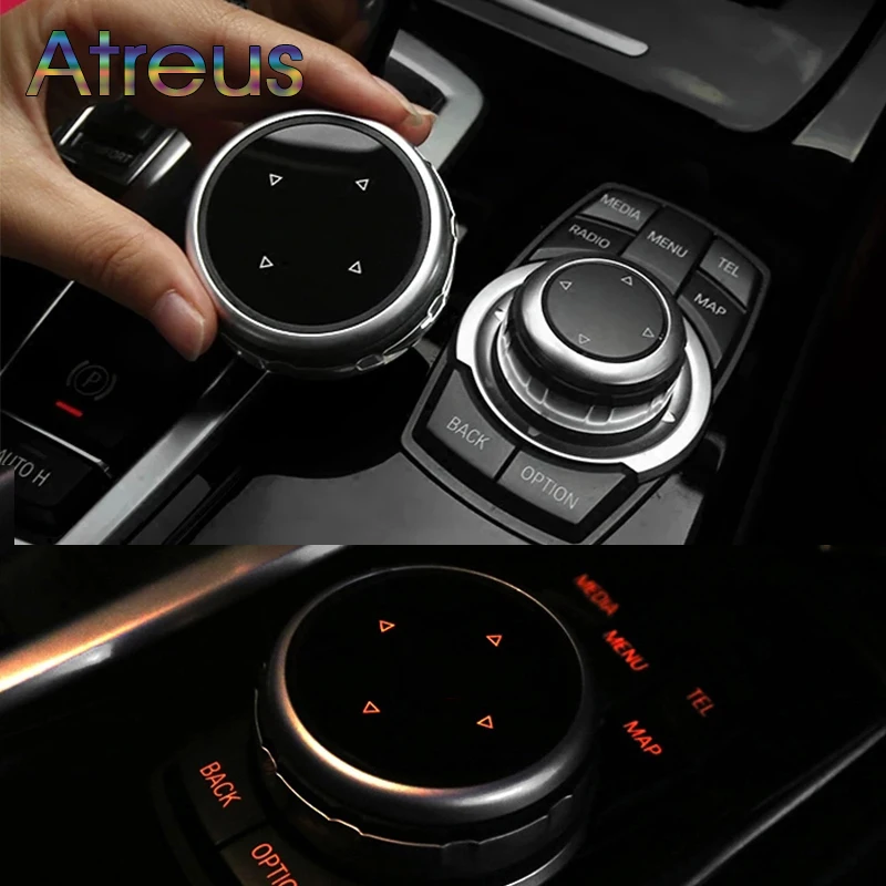 Car Multimedia Buttons Cover Stickers for BMW E90 E91 E92 E93 F34 E60 E61 Z4 E89 F31 F30 F10 F11 E70 F25 F01 F02 X4 F26 F23 F45