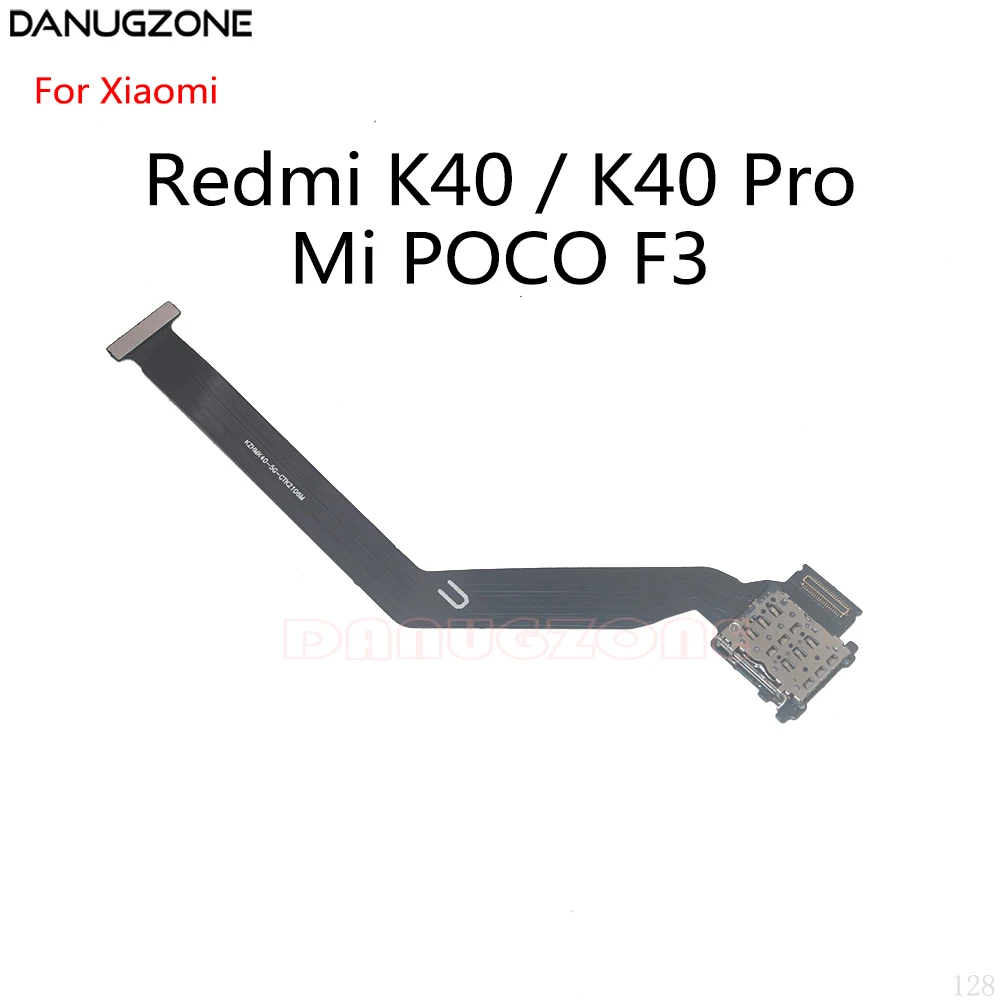 Suporte para cartão sim, conector flexível para xiaomi redmi k40/k40 pro/poco f3