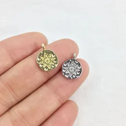 Eruifa 20pcs 10mm Star Zinc Alloy Jewelry DIY Charms Pendant Necklace, Earring Bracelet 2 Colors
