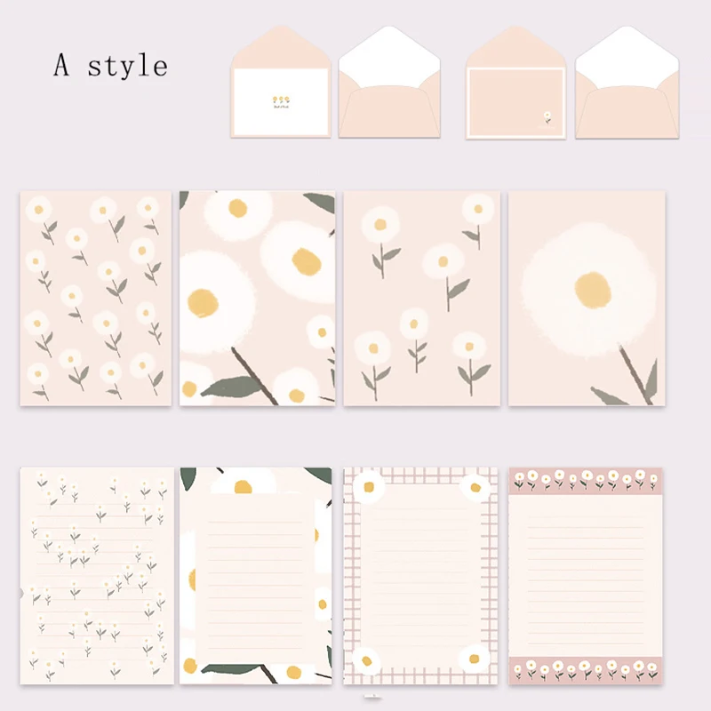 1Set Romantic Valentine\'s Day Cards Invitations with Envelopes Stickers Metal Pendants White Ribbons DIY Party Festive Supplies