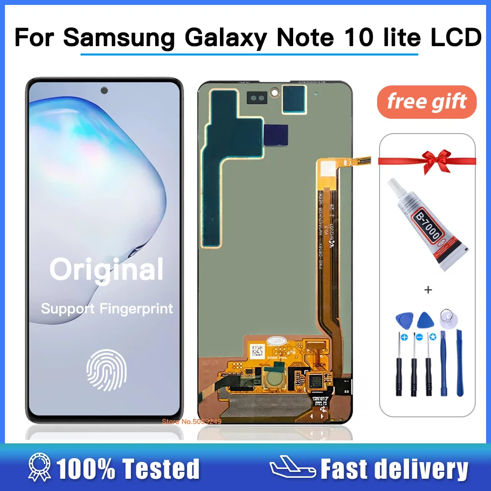 Original for Samsung Galaxy Note 10 Lite Lcd Display Touch Screen Digitizer For Samsung Note10 Lite N770 N770F/DS N770F/DSM