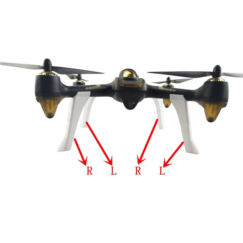 4PCS Train D’atterrissage Auto-update Pour Hubsan H501S H501C X4 – Pièces Quadricoptère Noir – Remplacement Facile, Stable