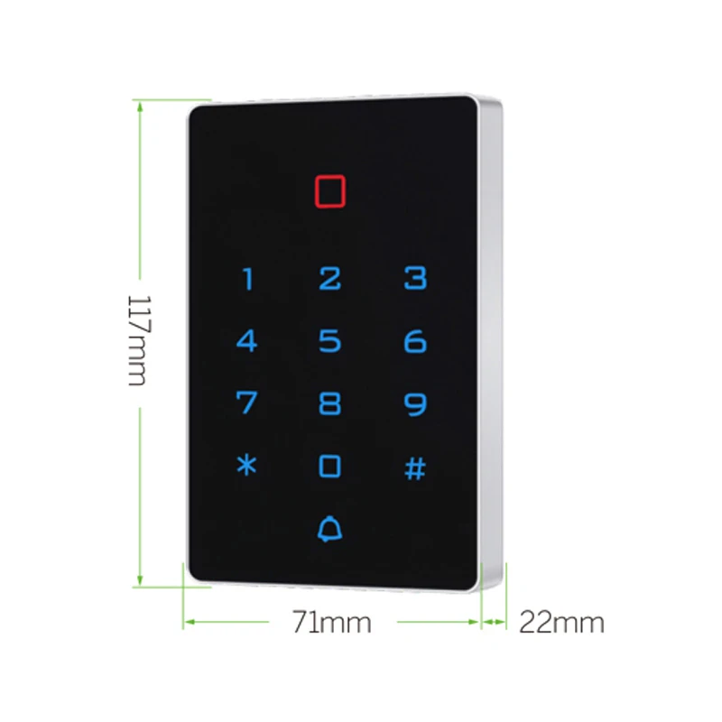 T12 WIFI Tuya Smart Door Lock Waterproof Door Access Control System Standalone Keypad RFID Card Door Entry Access Controller