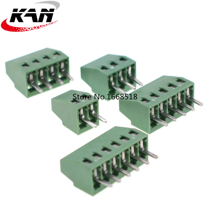 10pcs KF128 2.54mm PCB Mini Screw Terminal Block KF128-2.54 2P 3P 4P 5P 6P 7P 8P 9P 10P 12P 14P 16P Splice Terminal KF120-2.54